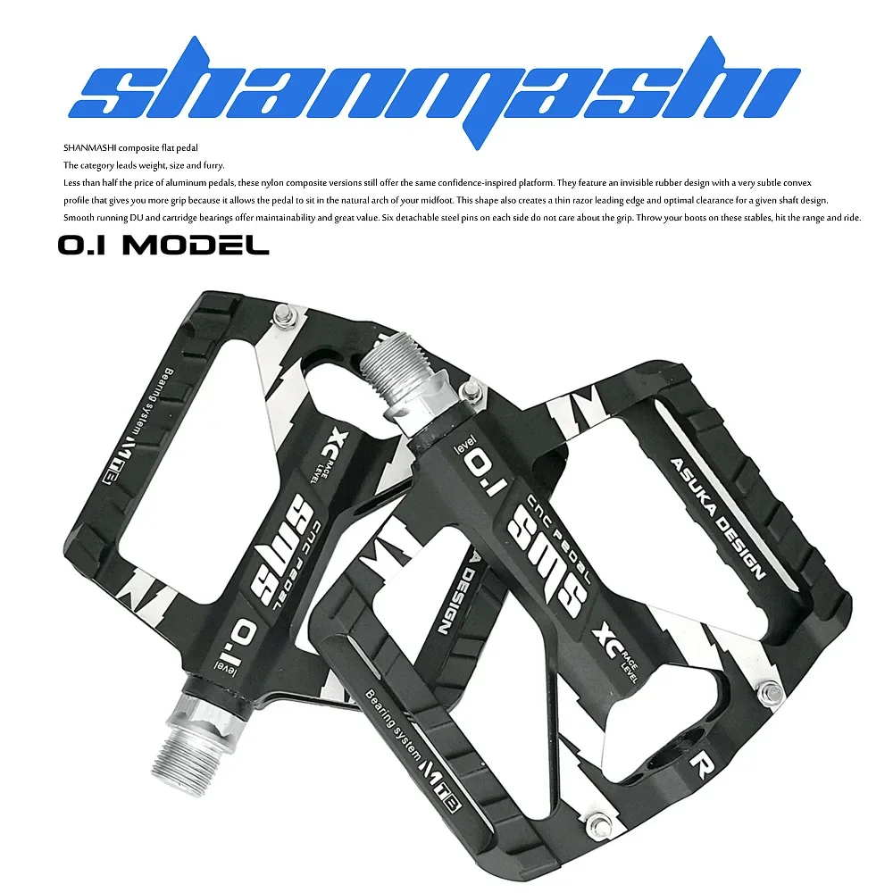 SMS-0.1 Road bike CNC aluminum alloy pedal mountain bike flat wide platform pedal ultra-light non-slip folding bike pedal 
SMS-0.1 Road bike CNC aluminum alloy pedal mountain bike flat wide platform pedal ultra-light non-slip folding bike pedal