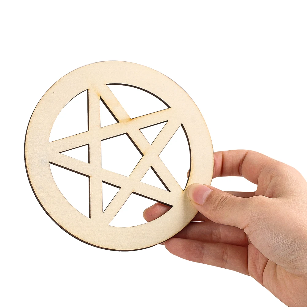 12cm Round Hollow Pentagram Wooden Mat Solid Wood Carving Coaster Thermal Insulation Anti-scald Mat Living Room Decoration Props
12cm Round Hollow Pentagram Wooden Mat Solid Wood Carving Coaster Thermal Insulation Anti-scald Mat Living Room Decoration Props