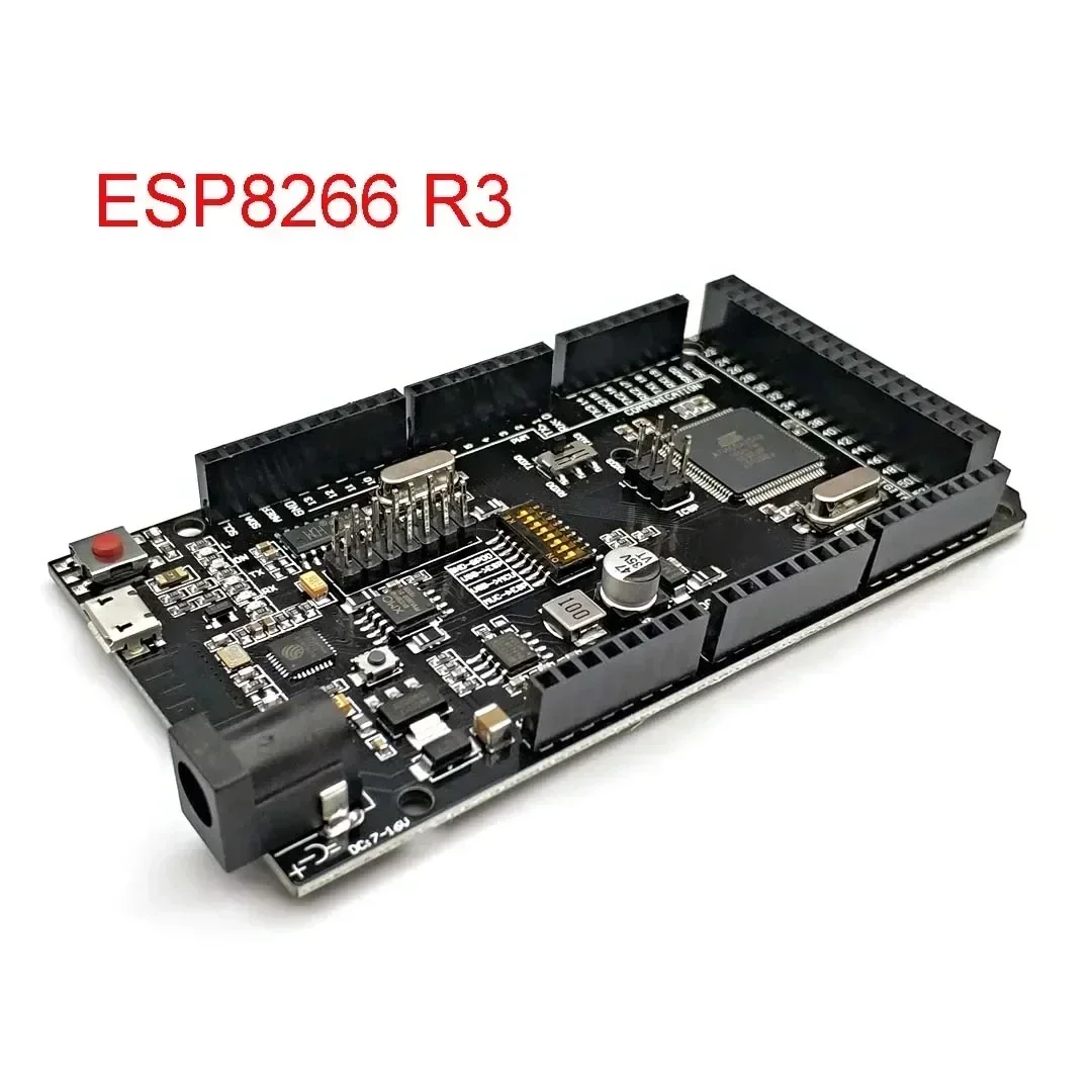 Mega2560 + WiFi R3 ATmega2560+ESP8266 32Mb Memory USB-TTL CH340G. Compatible for Arduino Mega NodeMCU for WeMos ESP8266
Mega2560 + WiFi R3 ATmega2560+ESP8266 32Mb Memory USB-TTL CH340G. Compatible for Arduino Mega NodeMCU for WeMos ESP8266