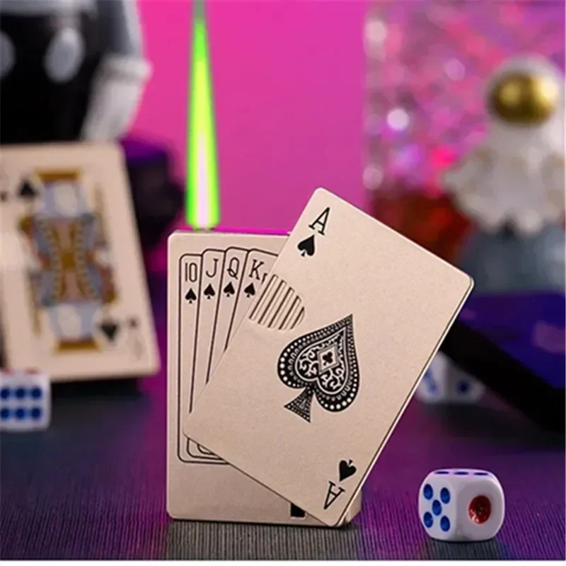 Currency Checking Poker Lighter with Currency Checking Light, Inflatable Windproof Green Flame, Refillable with Butane Lighter
Currency Checking Poker Lighter with Currency Checking Light, Inflatable Windproof Green Flame, Refillable with Butane Lighter