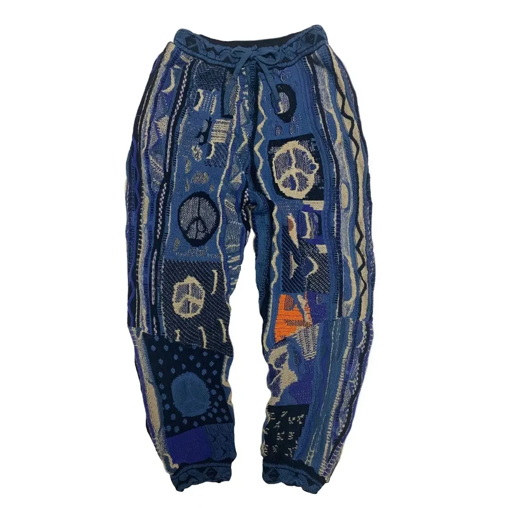 Kapital Vintage Japan Splice Men's Hip Hop Loose Knitted Pants Blue Tied Thick Sweatpants
Kapital Vintage Japan Splice Men's Hip Hop Loose Knitted Pants Blue Tied Thick Sweatpants