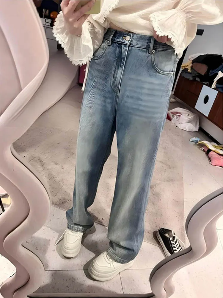 High Waist Slim Fit Straight Leg Pants Women's Simple Casual Loose Wide Leg Long Trousers Spring Autumn New Arrival
High Waist Slim Fit Straight Leg Pants Women's Simple Casual Loose Wide Leg Long Trousers Spring Autumn New Arrival
