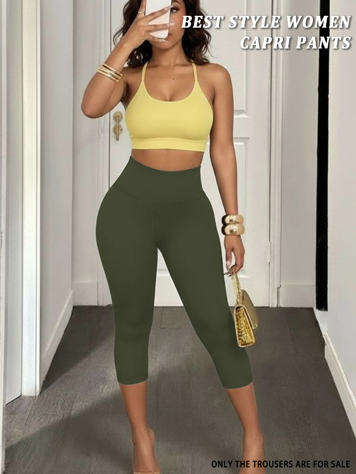 Women High Waisted Capri Pants Super Soft No See Through Tummy Control Yoga Running Workout Home Casual
Women High Waisted Capri Pants Super Soft No See Through Tummy Control Yoga Running Workout Home Casual