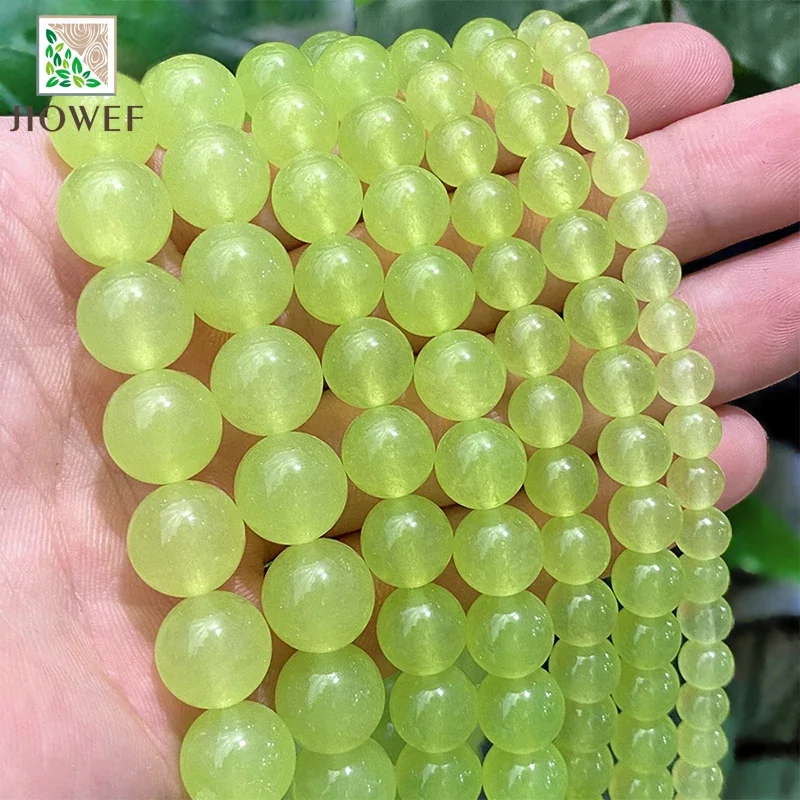 Smooth Natural Stone Grape Green Jades Spacer Beads 4/6/8/10/12/14mm Fashion DIY Bracelet Accessories for Jewelry Making 15"Inch
Smooth Natural Stone Grape Green Jades Spacer Beads 4/6/8/10/12/14mm Fashion DIY Bracelet Accessories for Jewelry Making 15"Inch