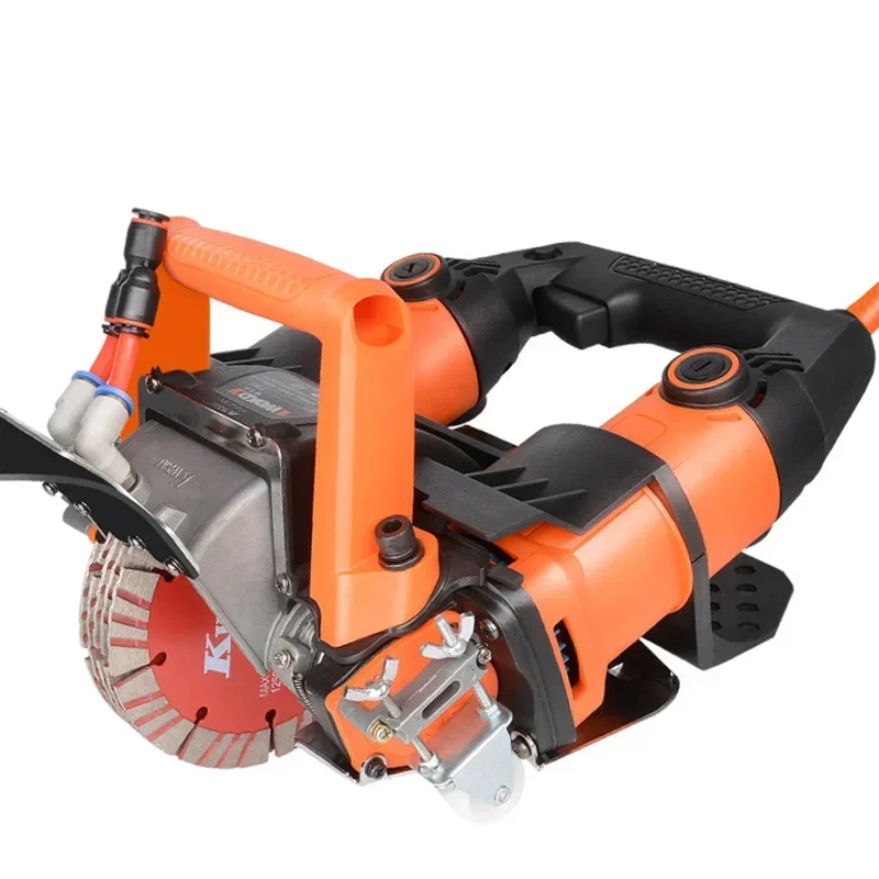 Совершенно новая электрическая долбежная машина 220 В/5200 Вт, электрическая циркулярная пила для резки стен, бетонная беспыльная машина для резки настенных канавок