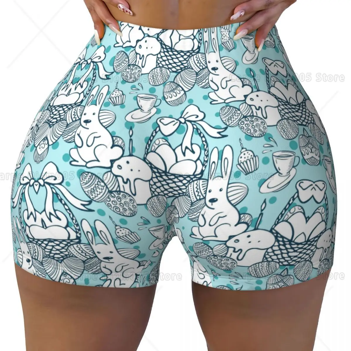 Очаровательные шорты с принтом для чаепития белого кролика, женские шорты с высокой талией, мягкие эластичные шорты, повседневная одежда для спортзала и велоспорта
Очаровательные шорты с принтом для чаепития белого кролика, женские шорты с высокой талией, мягкие эластичные шорты, повседневная одежда для спортзала и велоспорта
