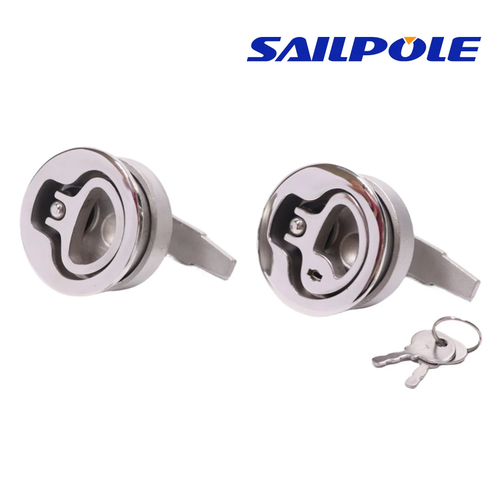 Marine Hardware Stainless Steel 316 Turning Lock 65*60mm Flush Pull Lift Handle Locker Hatch Latch with Key
Marine Hardware Stainless Steel 316 Turning Lock 65*60mm Flush Pull Lift Handle Locker Hatch Latch with Key