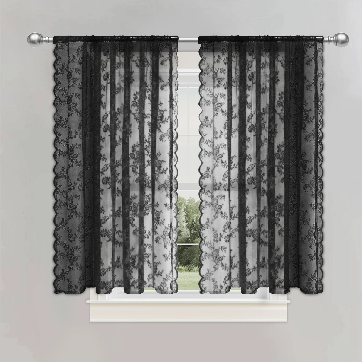 1pc Romantic Lace Sheer Curtain, Flower Lace Window Curtains for Living Room Bedroom Home Decor, Window Screening Rod Pocket
1pc Romantic Lace Sheer Curtain, Flower Lace Window Curtains for Living Room Bedroom Home Decor, Window Screening Rod Pocket
