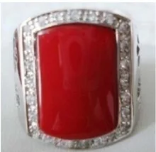 Exquisite red coral silver men's ring size US size 8 9 10 11# man men's ringe Genuine Natural stone gems Fortune Fine jewelry
Exquisite red coral silver men's ring size US size 8 9 10 11# man men's ringe Genuine Natural stone gems Fortune Fine jewelry