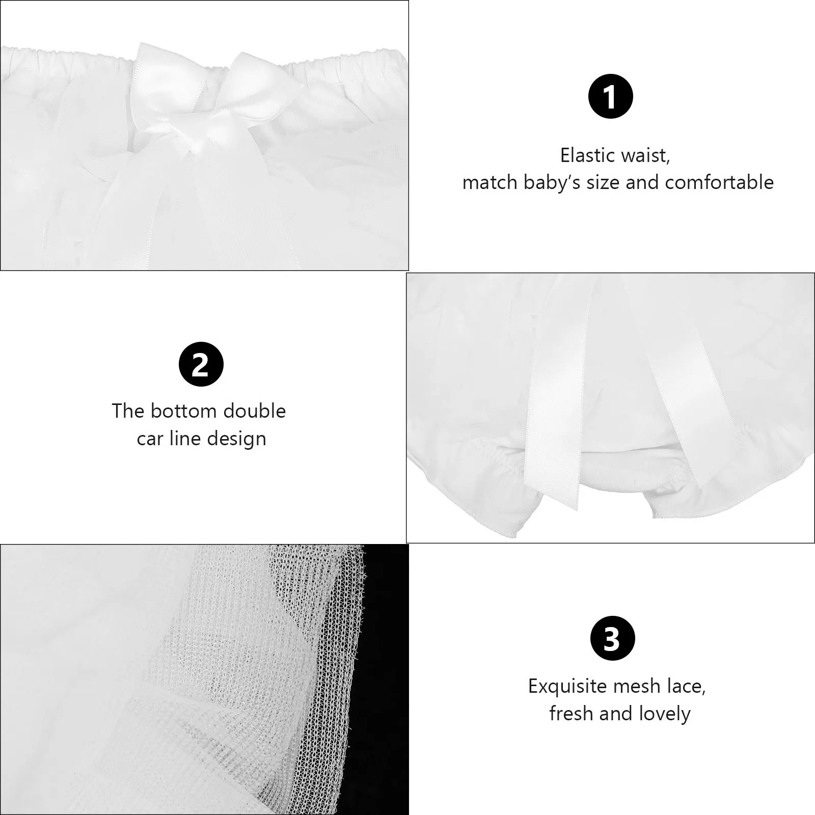 Baby Girl Mesh Shorts Elastic Waist Diaper Cover For Infant Toddler Cotton Bloomers Lightweight Comfortable Fit Summer
Baby Girl Mesh Shorts Elastic Waist Diaper Cover For Infant Toddler Cotton Bloomers Lightweight Comfortable Fit Summer