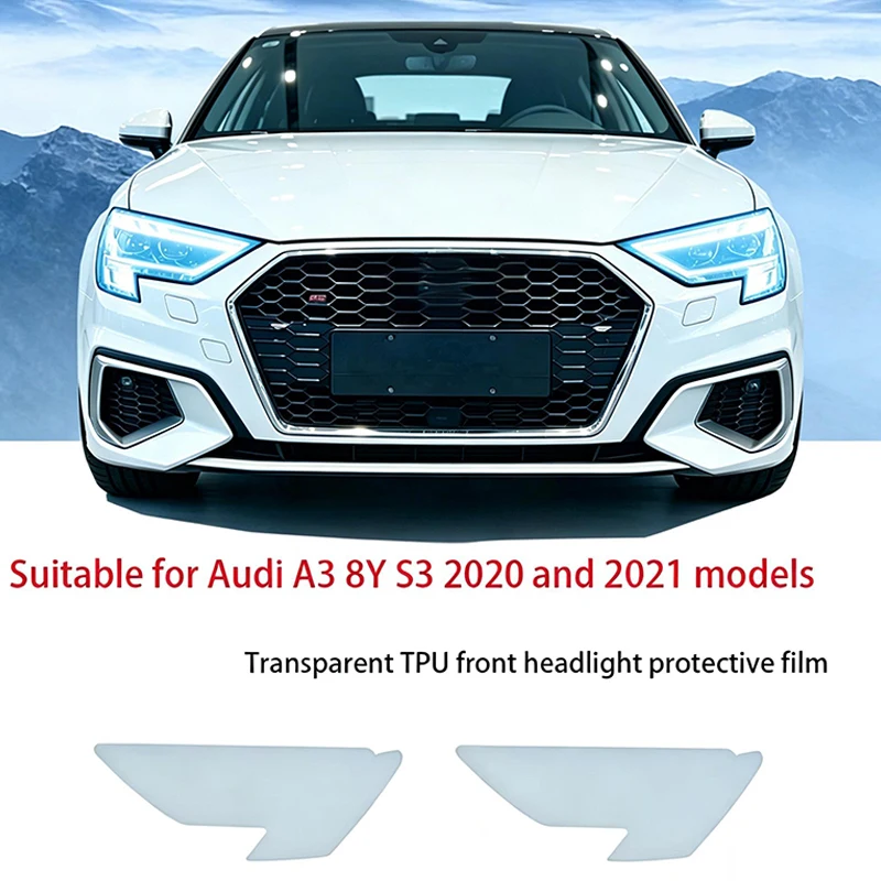 For Audi A3 8Y S3 2020-2021 TPU Transparent Smoked Black Headlight Protective Film Anti-Scratch Sticker Repair Accessories
For Audi A3 8Y S3 2020-2021 TPU Transparent Smoked Black Headlight Protective Film Anti-Scratch Sticker Repair Accessories