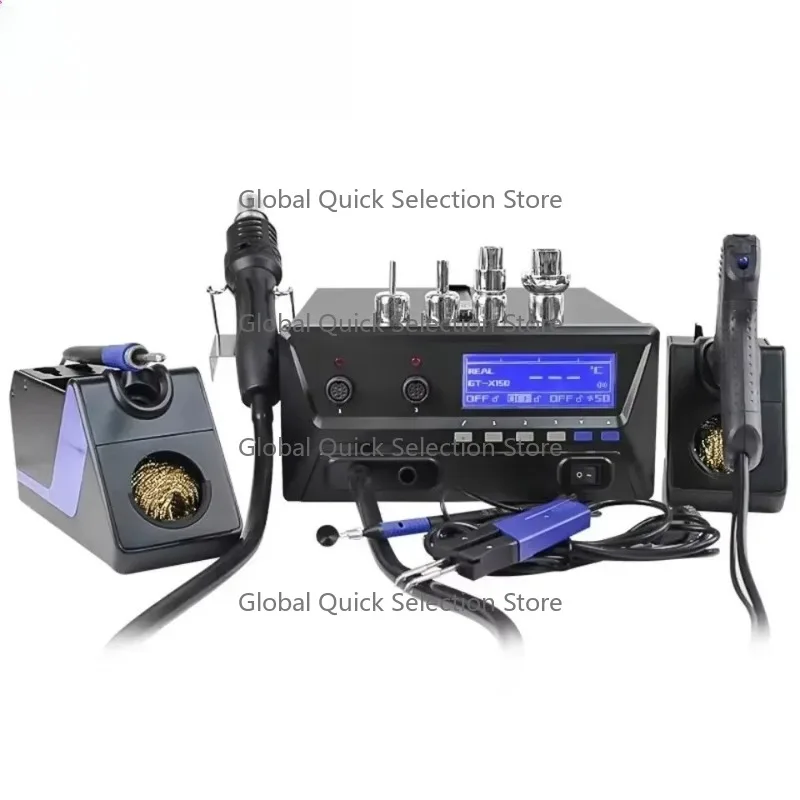 MS-900 900W 4-in-1 Desoldering Hot Air Rework Soldering Iron Suction Tin Pick up Pen Desoldering Soldering Station
MS-900 900W 4-in-1 Desoldering Hot Air Rework Soldering Iron Suction Tin Pick up Pen Desoldering Soldering Station