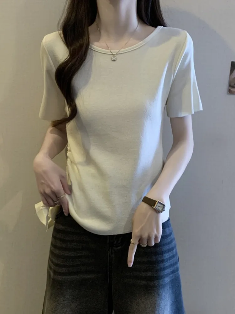 plus Size Summer Korean Style Short Sleeve T-Shirt Asymmetrical Design Slimming Versatile Youthful Top for Women
plus Size Summer Korean Style Short Sleeve T-Shirt Asymmetrical Design Slimming Versatile Youthful Top for Women