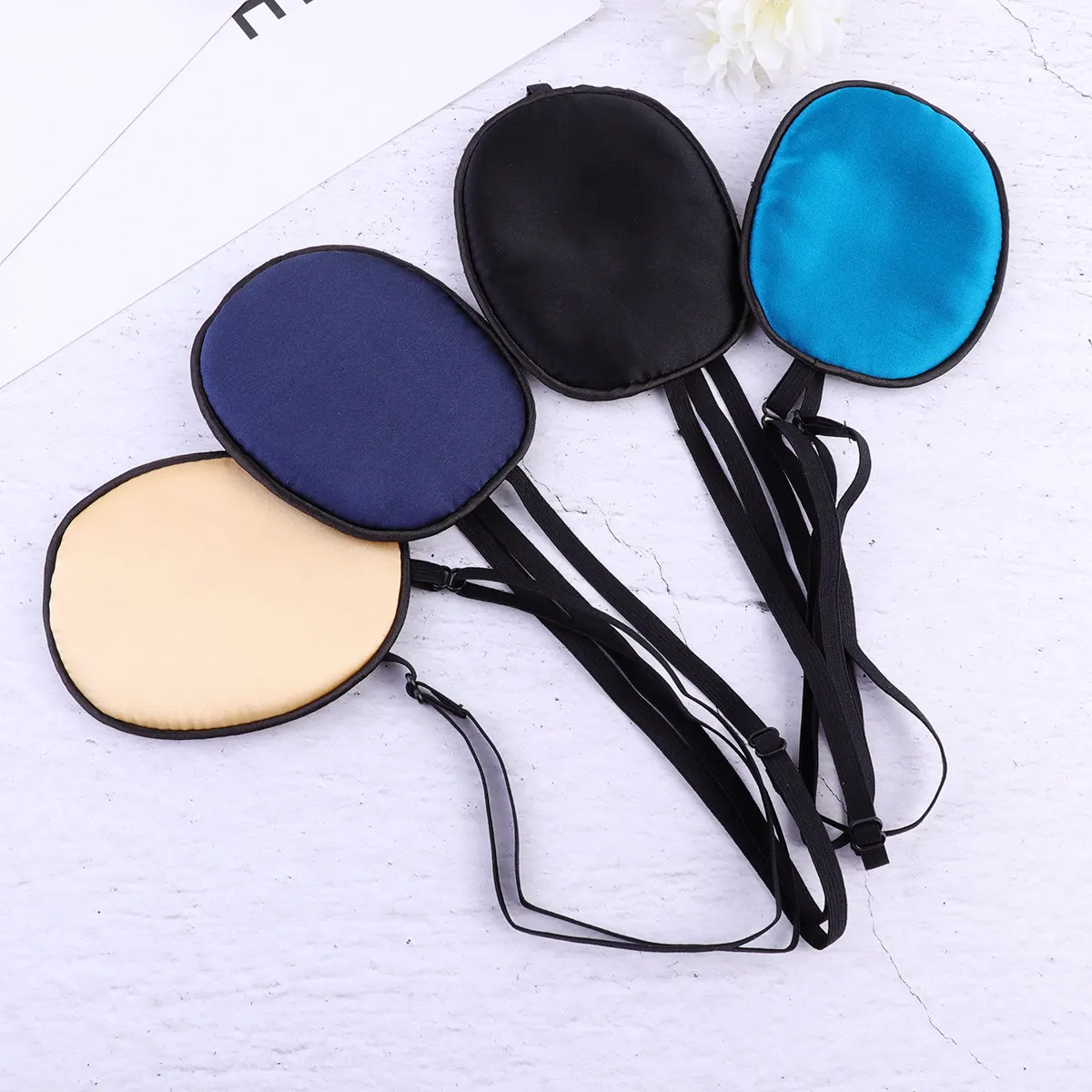 4Pcs Adjustable Breathable Eye Patch Black Navy Blue Lazy Eye Patch for Amblyopia Strabismus Pediatric Adults Training
4Pcs Adjustable Breathable Eye Patch Black Navy Blue Lazy Eye Patch for Amblyopia Strabismus Pediatric Adults Training