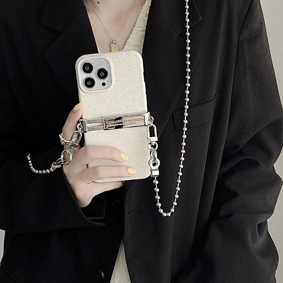 Metal Crossbody Lanyard Clip For iPhone Samsung Xiaomi Huawei Redmi Vivo OPPO All Brands Phones Luxury Plating Stainless Steel
Metal Crossbody Lanyard Clip For iPhone Samsung Xiaomi Huawei Redmi Vivo OPPO All Brands Phones Luxury Plating Stainless Steel