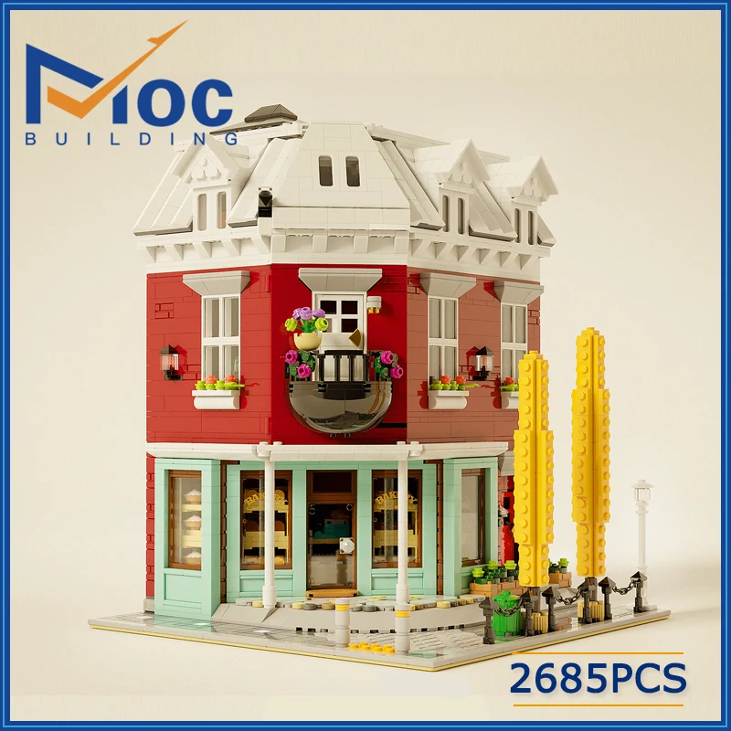 MOC Building Blocks Corner Bakery DIY Assembly Large City Street View Construction Model Toy Holiday Gifts
MOC Building Blocks Corner Bakery DIY Assembly Large City Street View Construction Model Toy Holiday Gifts