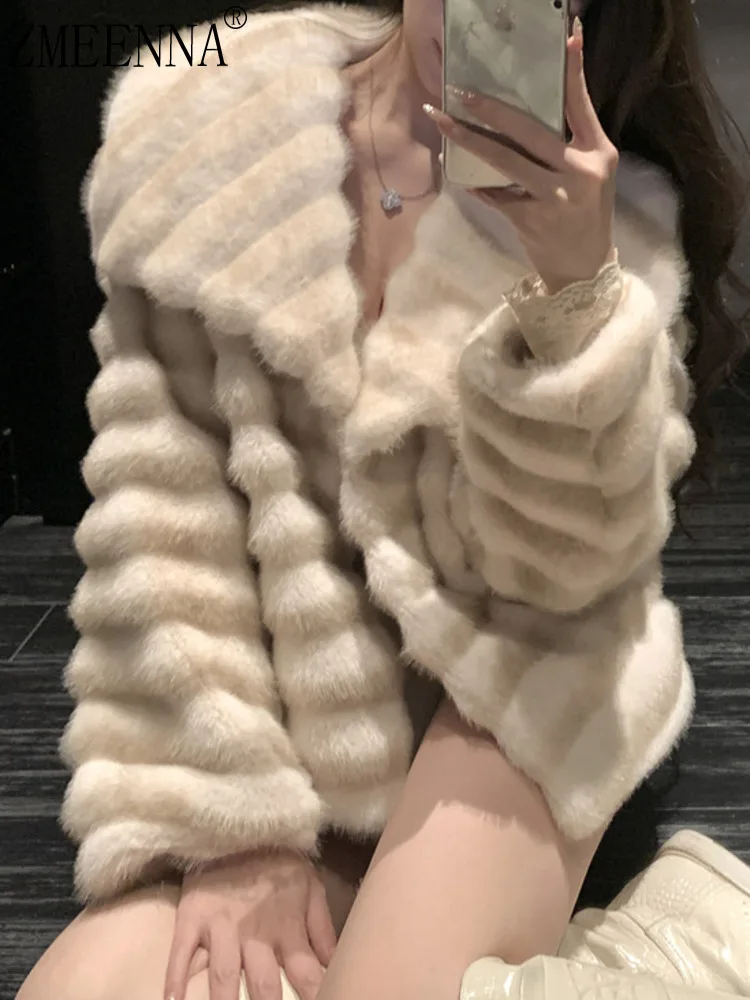 ZMEENNA Elegant Winter Women's Faux Fur Coat Fashionable Long Sleeve Outwear Luxurious Warm Jacket Casual Wear ZM3930
ZMEENNA Elegant Winter Women's Faux Fur Coat Fashionable Long Sleeve Outwear Luxurious Warm Jacket Casual Wear ZM3930