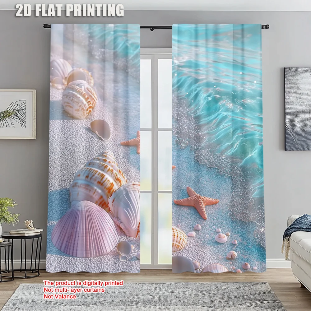 2pc, Curtains Beach Shell Durable Polyester,Without Electricity Festive Holiday Applies to Holiday Parties
2pc, Curtains Beach Shell Durable Polyester,Without Electricity Festive Holiday Applies to Holiday Parties