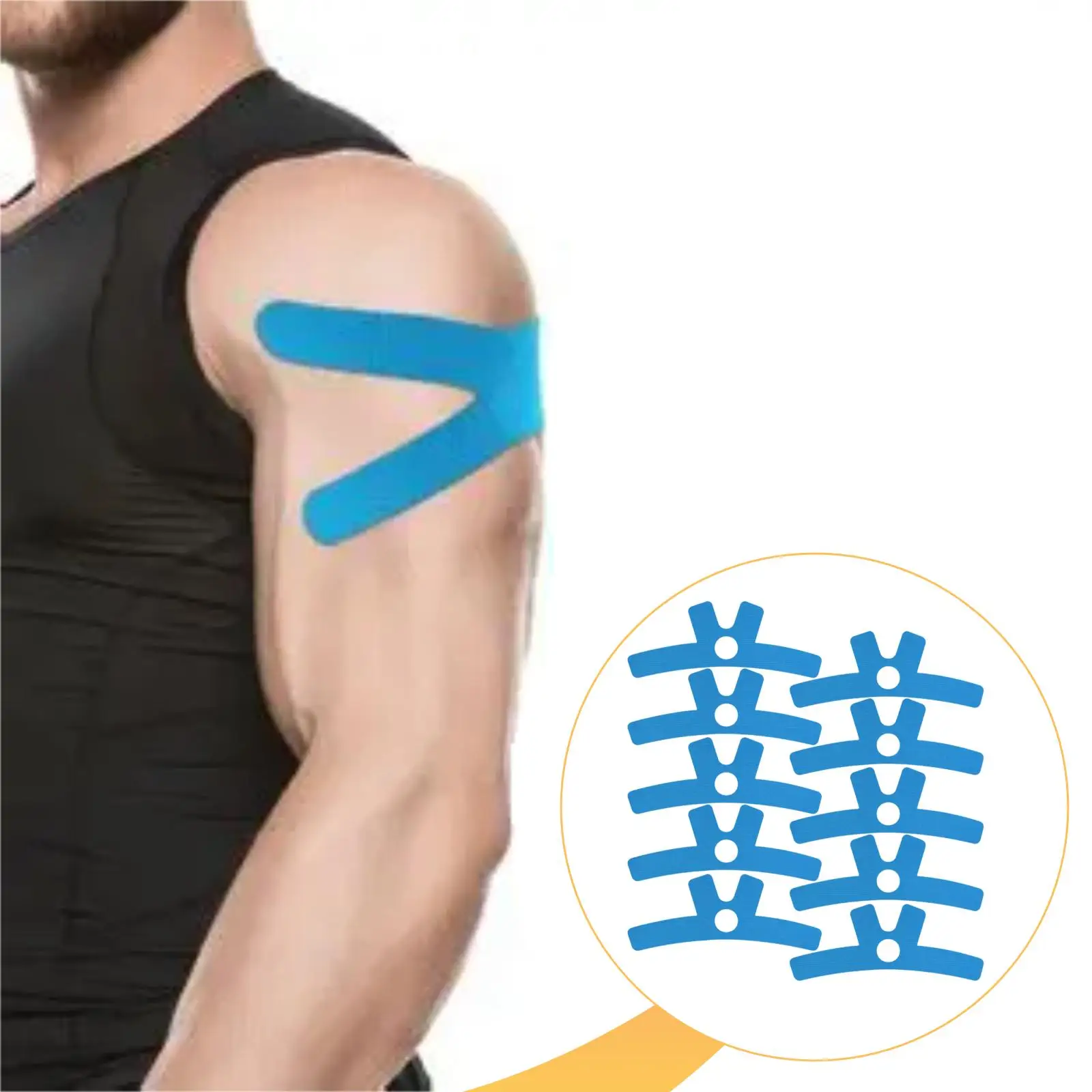 10x Pre Cut Tape for Shoulder Accessories Daily Use Athletic Tape Wrap for Wrist Chest Ankle Joint Football
10x Pre Cut Tape for Shoulder Accessories Daily Use Athletic Tape Wrap for Wrist Chest Ankle Joint Football