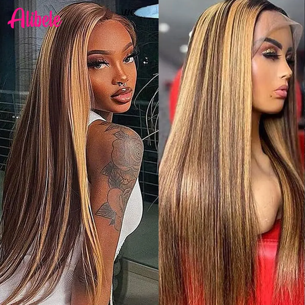 P4/27 Highlight Bone Straight 13x4 HD Lace Frontal Wigs Human Hair Brazilian Ombre Honey Blonde Colored Human Hair Wig For Women
P4/27 Highlight Bone Straight 13x4 HD Lace Frontal Wigs Human Hair Brazilian Ombre Honey Blonde Colored Human Hair Wig For Women