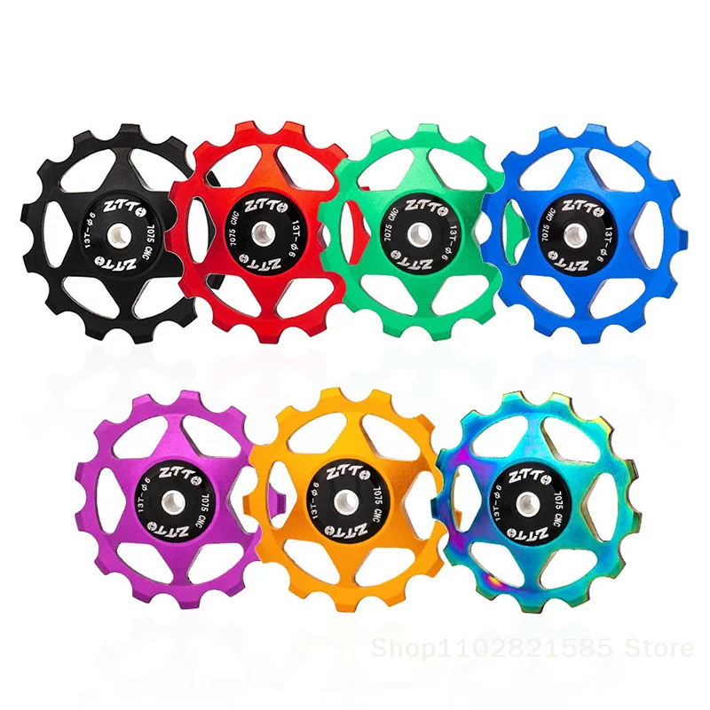 4/5/6MM Bicycle Rear Derailleur Jockey Wheel 13T Aluminum Alloy Sealed Bearing Pulley AL7075 CNC Road Bike Guide Roller Idler 
4/5/6MM Bicycle Rear Derailleur Jockey Wheel 13T Aluminum Alloy Sealed Bearing Pulley AL7075 CNC Road Bike Guide Roller Idler