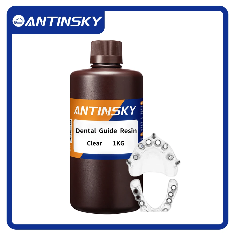 Antinsky Dental Guide resin 405nm1kg For HeyGears/SprintRay/3D Systems LCD DLP SLA 3d printer High precision 3D Dental Resins
Antinsky Dental Guide resin 405nm1kg For HeyGears/SprintRay/3D Systems LCD DLP SLA 3d printer High precision 3D Dental Resins