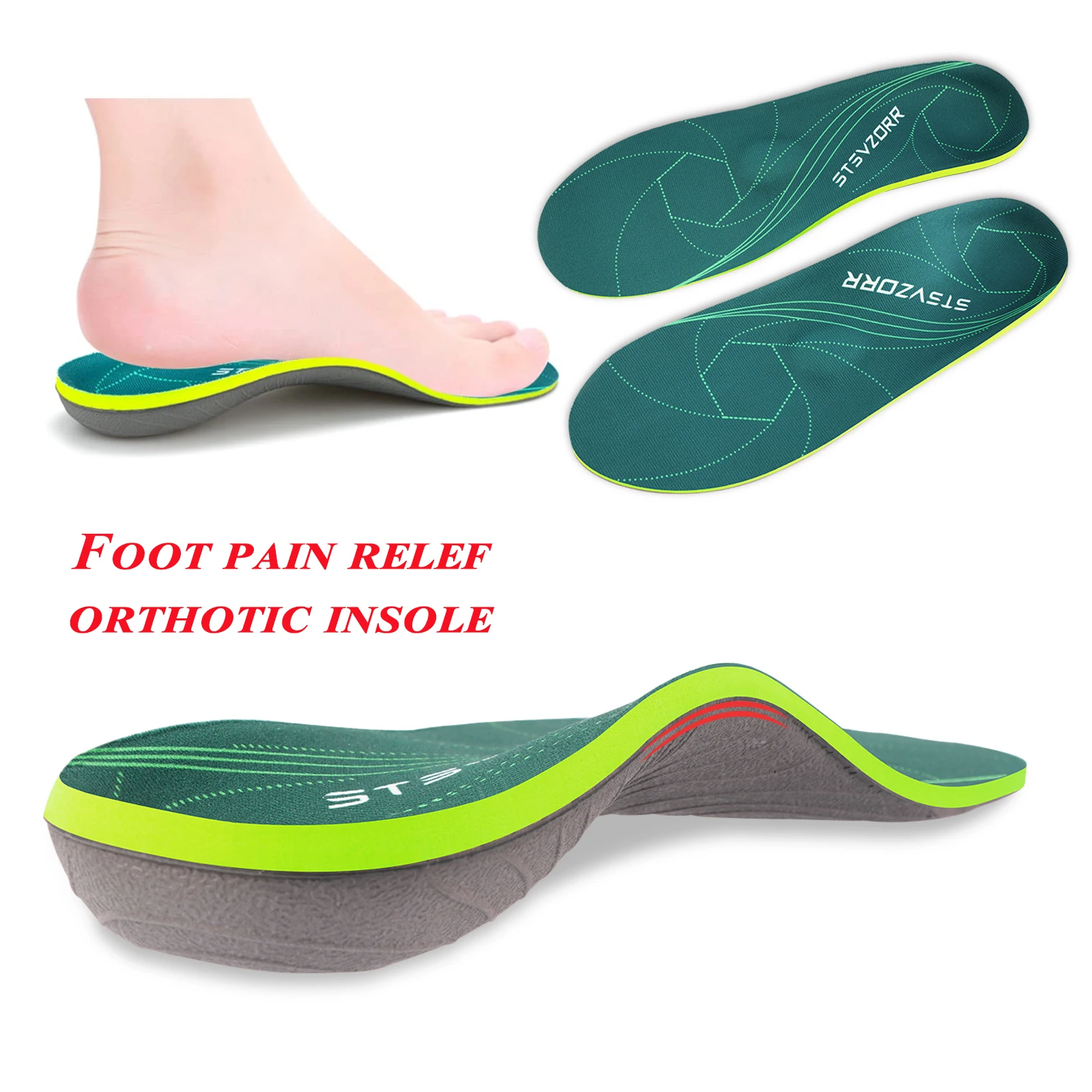 Severe Flat Foot Orthotic Insole Plantar Fasciitis Relieve Heel Pain Arch Support Shoes Insert For Women Men Sneakers Boots Sole
Severe Flat Foot Orthotic Insole Plantar Fasciitis Relieve Heel Pain Arch Support Shoes Insert For Women Men Sneakers Boots Sole