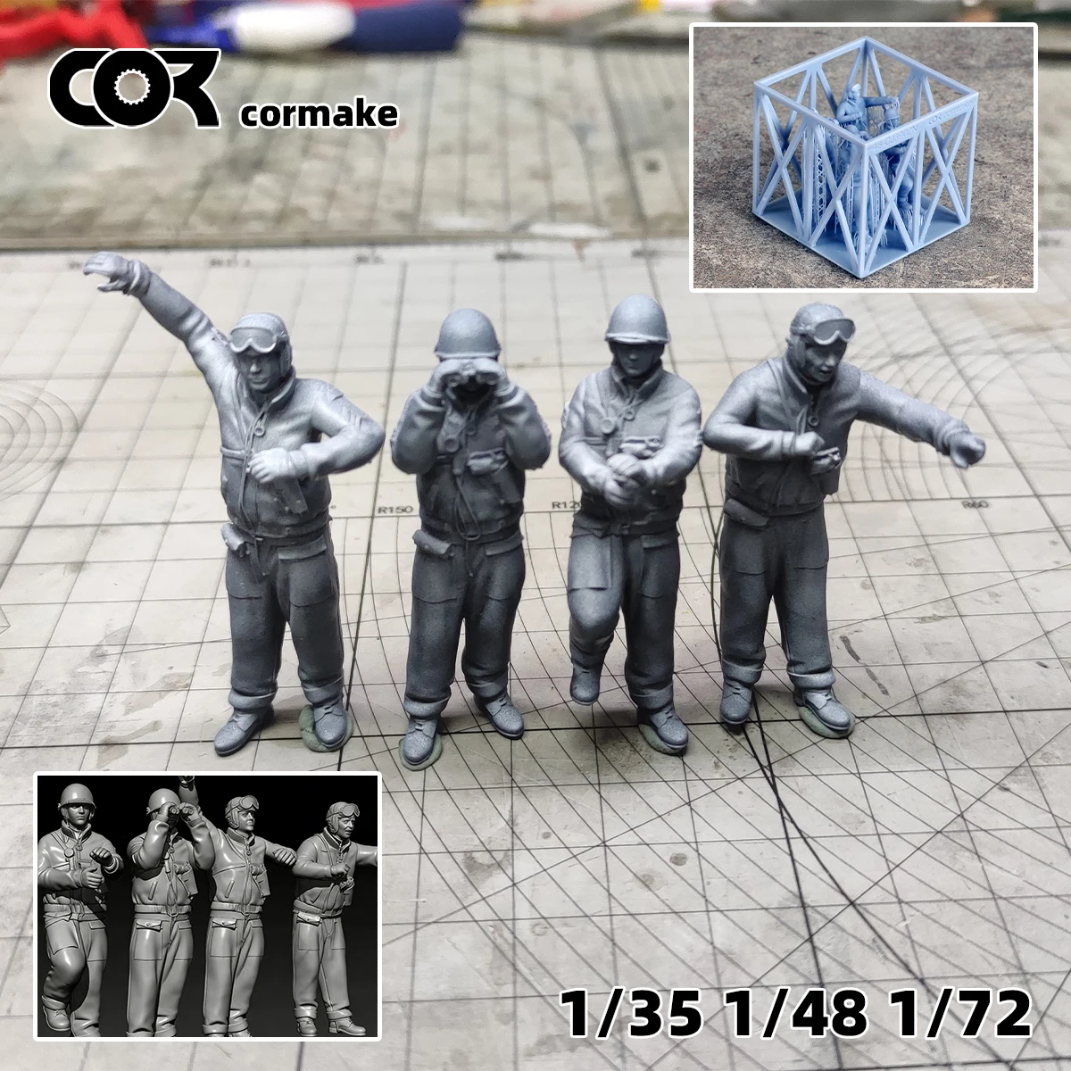 Scale Miniature Model kit American Tank Crew Troops Soldier Military 5pcs Set 1939–1945 1/35 1/48 1/72
Scale Miniature Model kit American Tank Crew Troops Soldier Military 5pcs Set 1939–1945 1/35 1/48 1/72