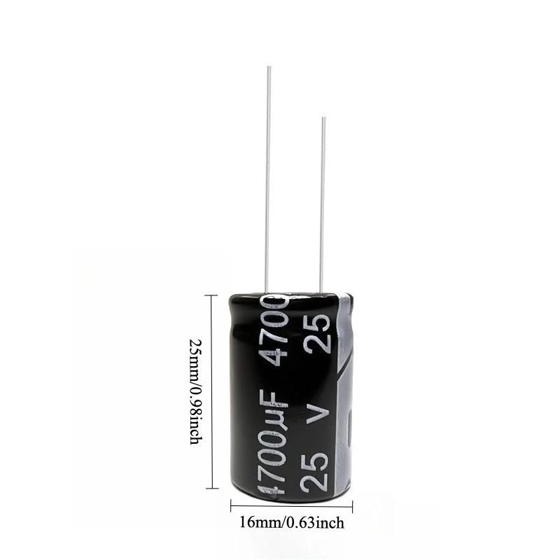 30pcs 25V 4700uF Electrolytic Capacitor 105C High Temp Radial Long Life 16x26mm for Power Supply Amplifier
30pcs 25V 4700uF Electrolytic Capacitor 105C High Temp Radial Long Life 16x26mm for Power Supply Amplifier
