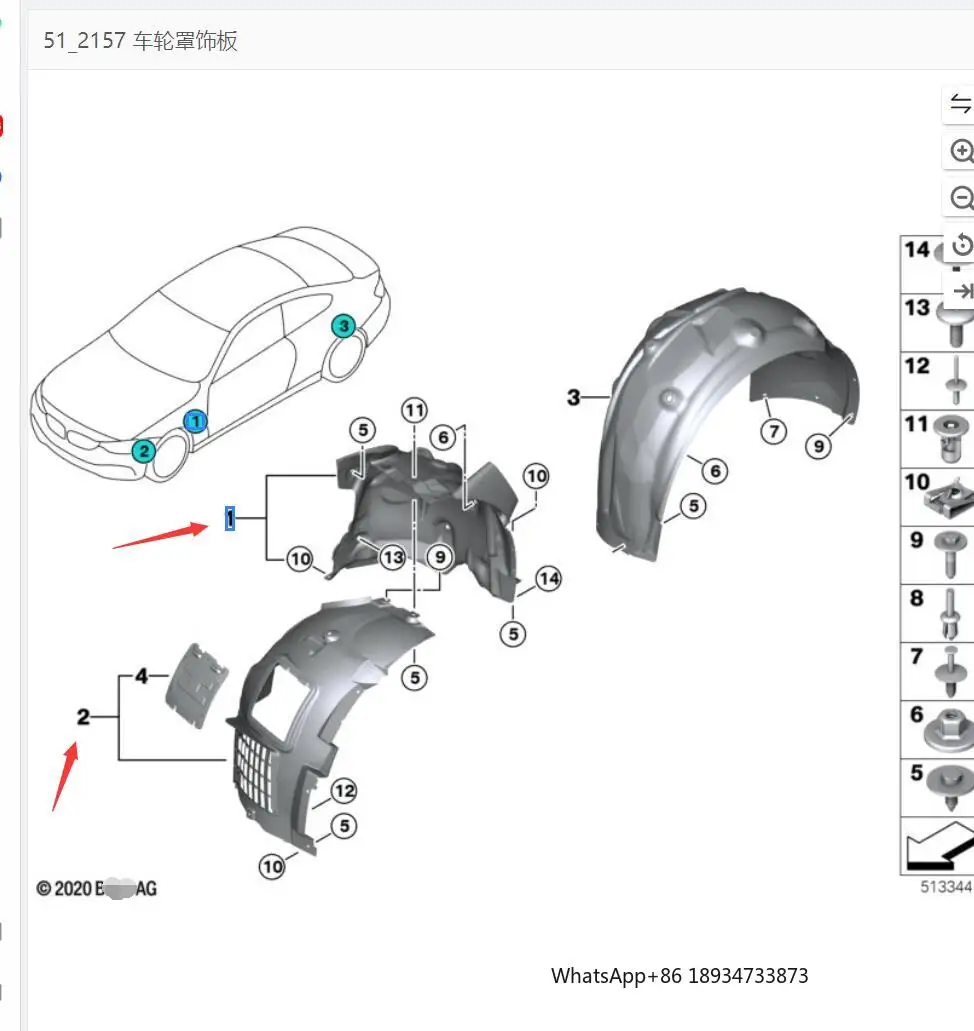 51718054280 51718054279 51718056410 51718056409 Wheel Housing Front Fender Liner Mud Guard for BMW F83 M4 F82
51718054280 51718054279 51718056410 51718056409 Wheel Housing Front Fender Liner Mud Guard for BMW F83 M4 F82
