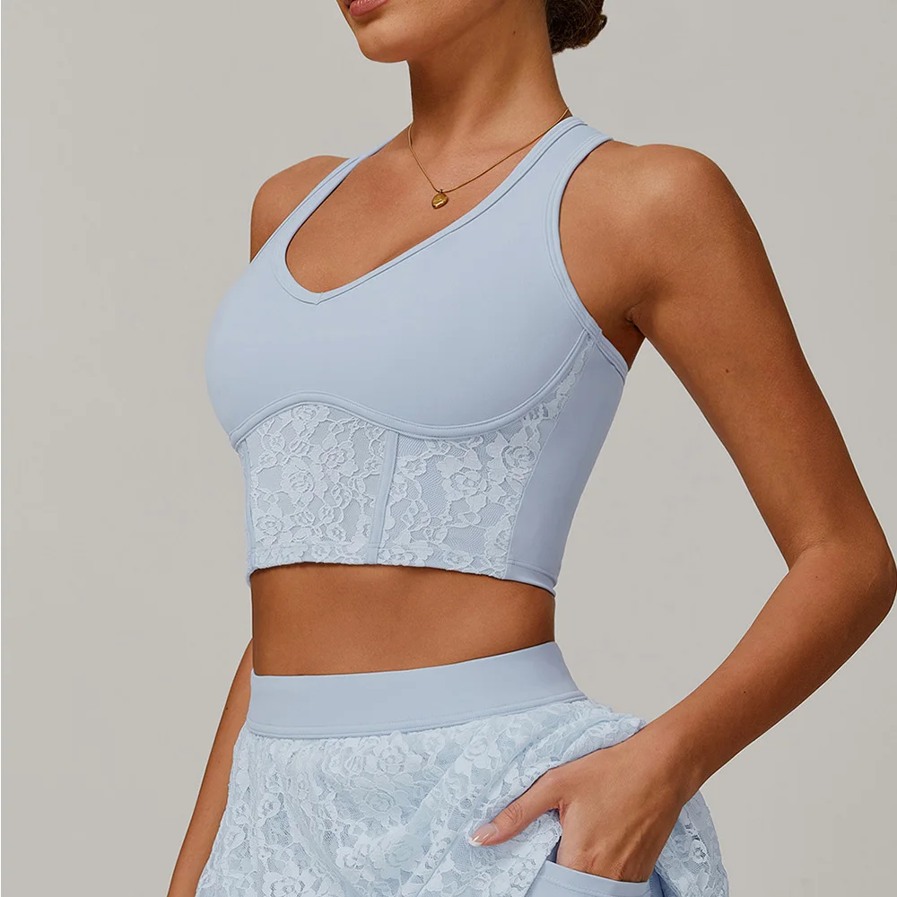 Women Sports Bra Lace Top Push Up Fitness Yoga Underwear Sport Tops For Women Breathable Running Vest Bralette Gym Wear Female 
Women Sports Bra Lace Top Push Up Fitness Yoga Underwear Sport Tops For Women Breathable Running Vest Bralette Gym Wear Female