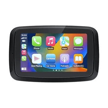 Portable Motorcycle Navigator Waterproof Wireless Carplay with 5Inch Touch Screen Support Android Auto