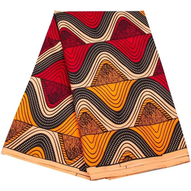 African Fabric 6 Yard Ankara Fabric Polyester Tribal Print Kente Cloth for DIY Dress 6467
African Fabric 6 Yard Ankara Fabric Polyester Tribal Print Kente Cloth for DIY Dress 6467