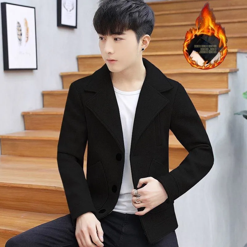 Новое мужское шерстяное пальто оверсайз, зимнее, модное, в корейском стиле, ветровка, с воротником-стойкой, супертонкое, приталенное
Новое мужское шерстяное пальто оверсайз, зимнее, модное, в корейском стиле, ветровка, с воротником-стойкой, супертонкое, приталенное