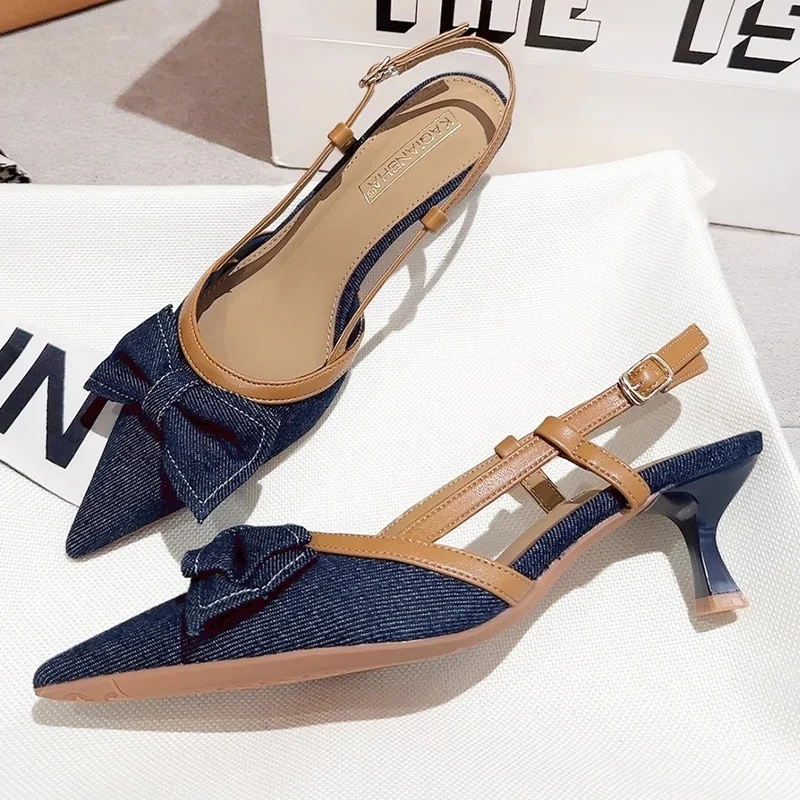 Cowboy Bow Women Pointed Toe High Heels Sandals Sexy Summer Shoes 2025 New Luxury Party Chunky Pumps Shoes Sandalias De Mujer
Cowboy Bow Women Pointed Toe High Heels Sandals Sexy Summer Shoes 2025 New Luxury Party Chunky Pumps Shoes Sandalias De Mujer