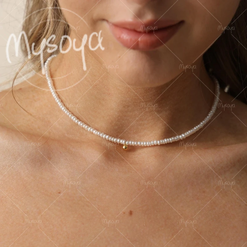 MYSOYA 2-3mm White Freshwater Pearl Necklace, Suitable for Birthday/Anniversary/Wedding/Mother's Day/Father's Day Gift A0852
MYSOYA 2-3mm White Freshwater Pearl Necklace, Suitable for Birthday/Anniversary/Wedding/Mother's Day/Father's Day Gift A0852