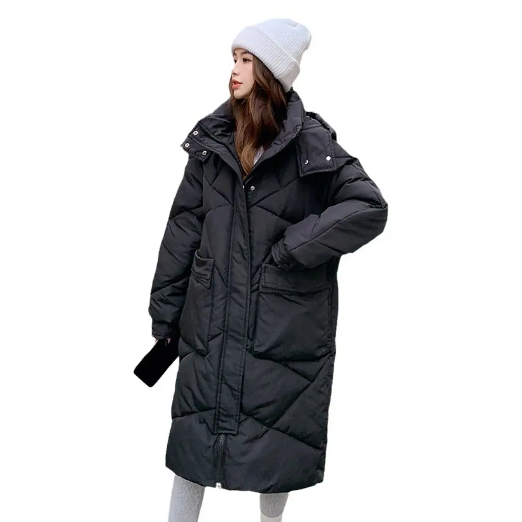 Women's Cotton-Padded Jacket Mid-Length Thick Bread Coat Detachable Cap Fashion Loose Winter New
Women's Cotton-Padded Jacket Mid-Length Thick Bread Coat Detachable Cap Fashion Loose Winter New