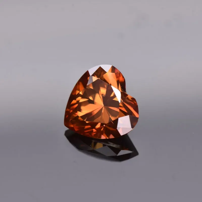 Moissanite VVS1 Artificial Stone Orange Color Heart Cut with Certificate Wholesale
Moissanite VVS1 Artificial Stone Orange Color Heart Cut with Certificate Wholesale