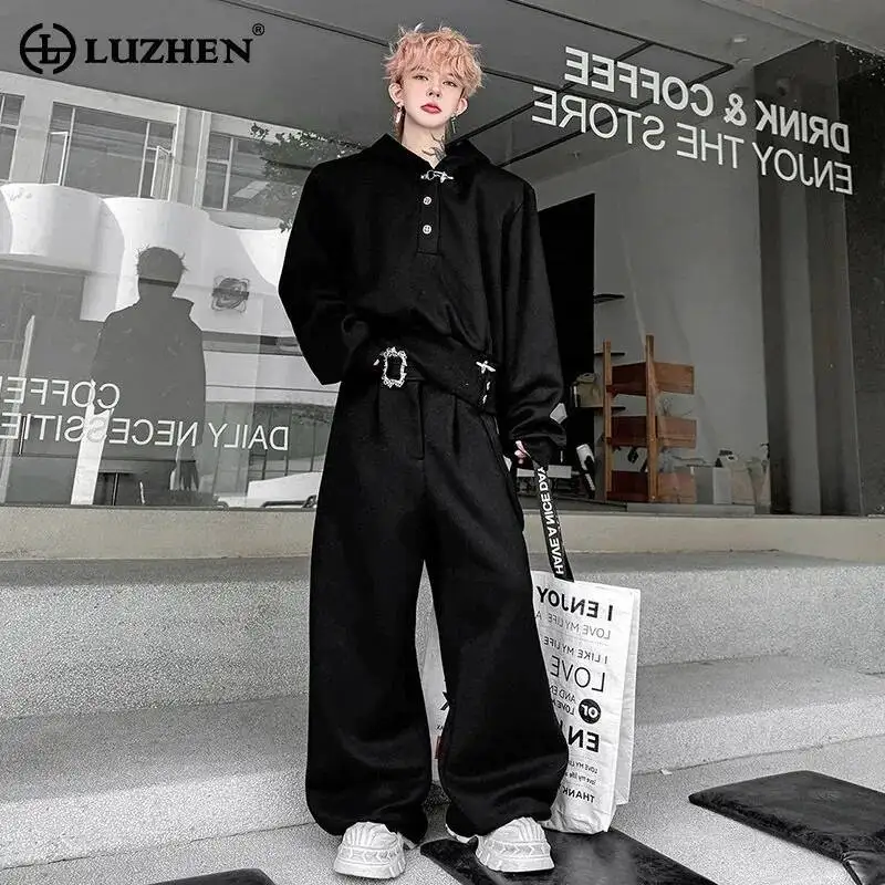 LUZHEN Men's 2026 Spring New Original Sets Streetwear Two-piece Fashion Solid Color Baggy Wide Leg Casual Pants Hoodies JY7254
LUZHEN Men's 2026 Spring New Original Sets Streetwear Two-piece Fashion Solid Color Baggy Wide Leg Casual Pants Hoodies JY7254