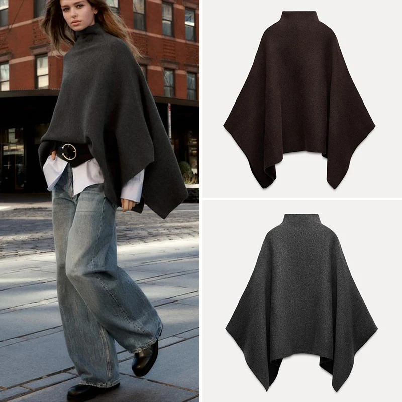 Autumn 2025 New Women's Knitted awl Mixed Fabric Asymmetric Stand Collar Coat Long Sve Regular Length Polyester Fiber
Autumn 2025 New Women's Knitted awl Mixed Fabric Asymmetric Stand Collar Coat Long Sve Regular Length Polyester Fiber
