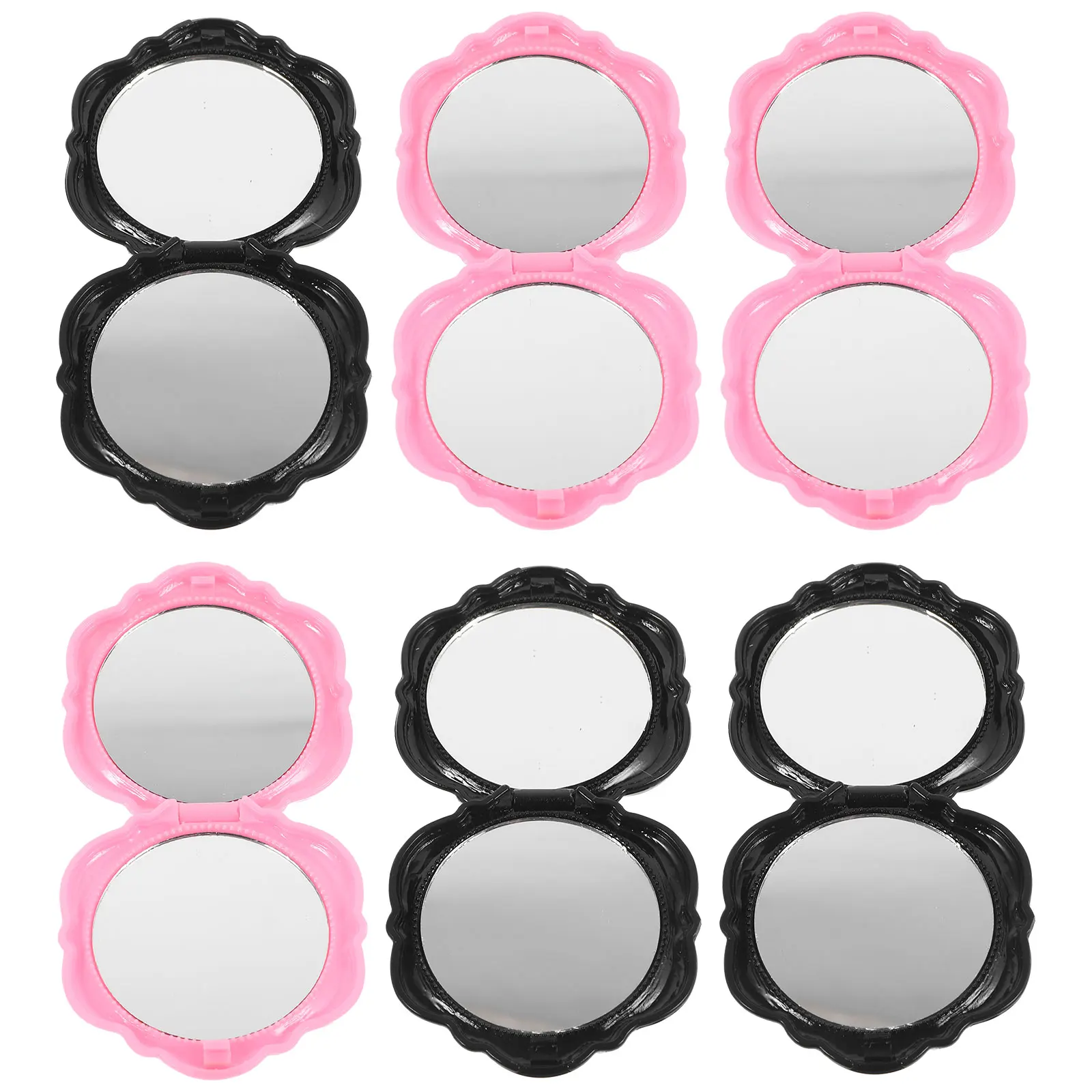 6pcs Double Sided Foldable Makeup Small Hand Vanity for Women Travel Business Trips Portable Woman Mirror Exquisite Circular
6pcs Double Sided Foldable Makeup Small Hand Vanity for Women Travel Business Trips Portable Woman Mirror Exquisite Circular