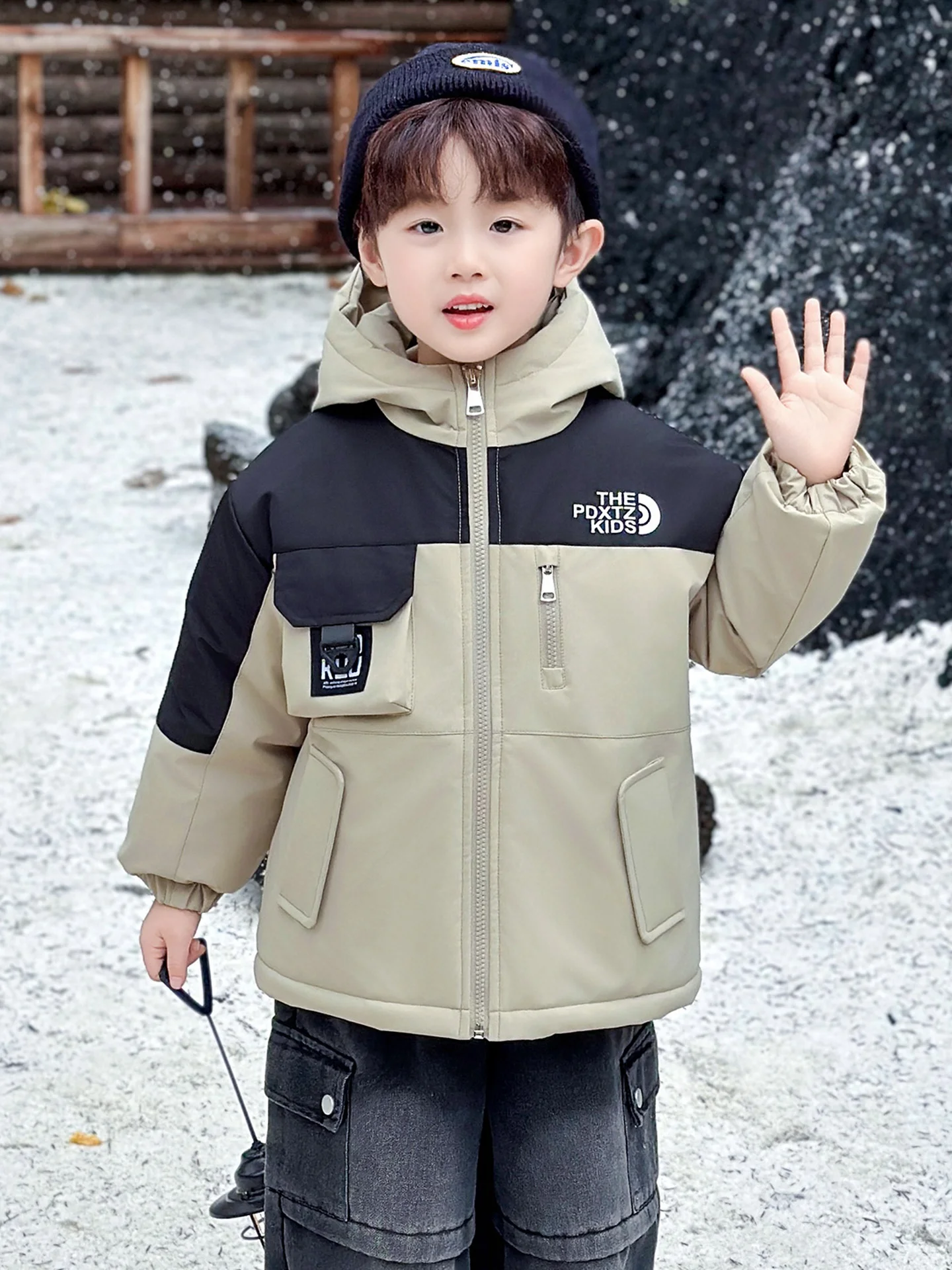 Boys' Cotton Parka Windproof Fce Lined Warm Outerwear Youth Faion Stand Fit Long Sve Hooded Zipper Closure Waterproof
Boys' Cotton Parka Windproof Fce Lined Warm Outerwear Youth Faion Stand Fit Long Sve Hooded Zipper Closure Waterproof