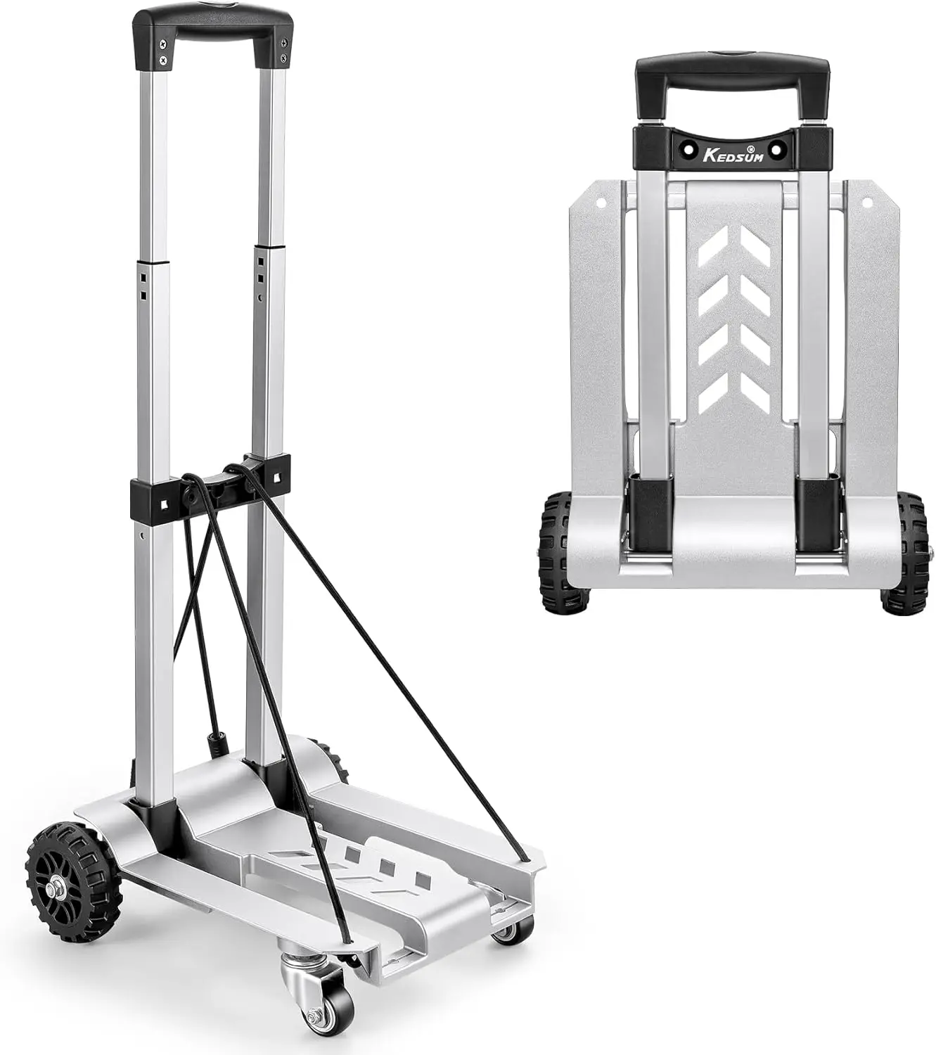 270LBS Folding Hand Truck Dolly with 4 Wheels, 100% Aluminum Utility Luggage Cart, Advanced Tank Wheels, Portable for Travel
270LBS Folding Hand Truck Dolly with 4 Wheels, 100% Aluminum Utility Luggage Cart, Advanced Tank Wheels, Portable for Travel