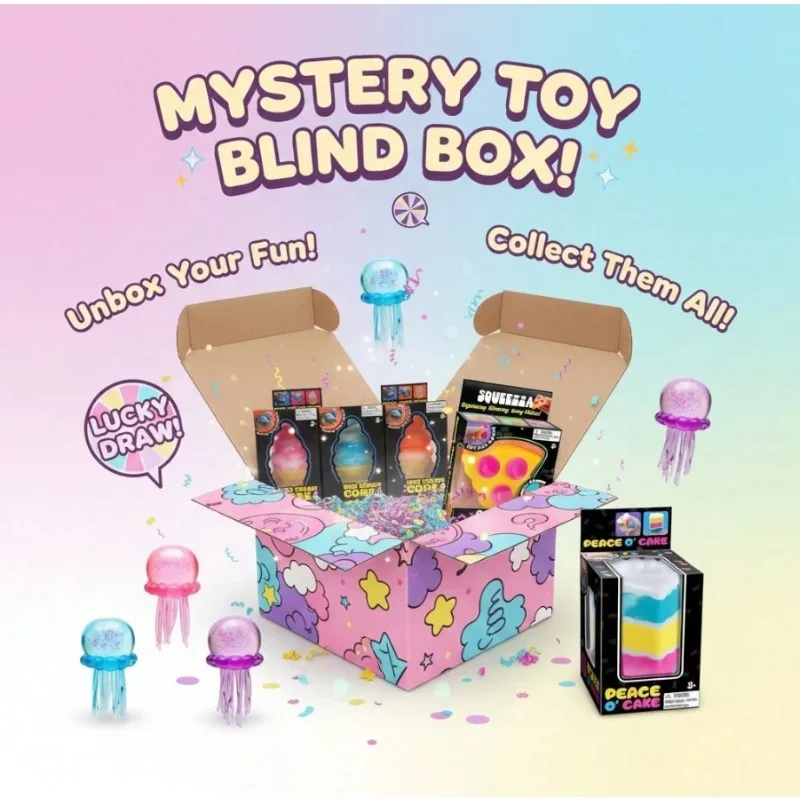 Cute Dessert & Ocean Squishy Blind Box – 3 Independent Random Draws (Min. 2 Items, Up To 5 Possible) Lucky Surprise Set
Cute Dessert & Ocean Squishy Blind Box – 3 Independent Random Draws (Min. 2 Items, Up To 5 Possible) Lucky Surprise Set