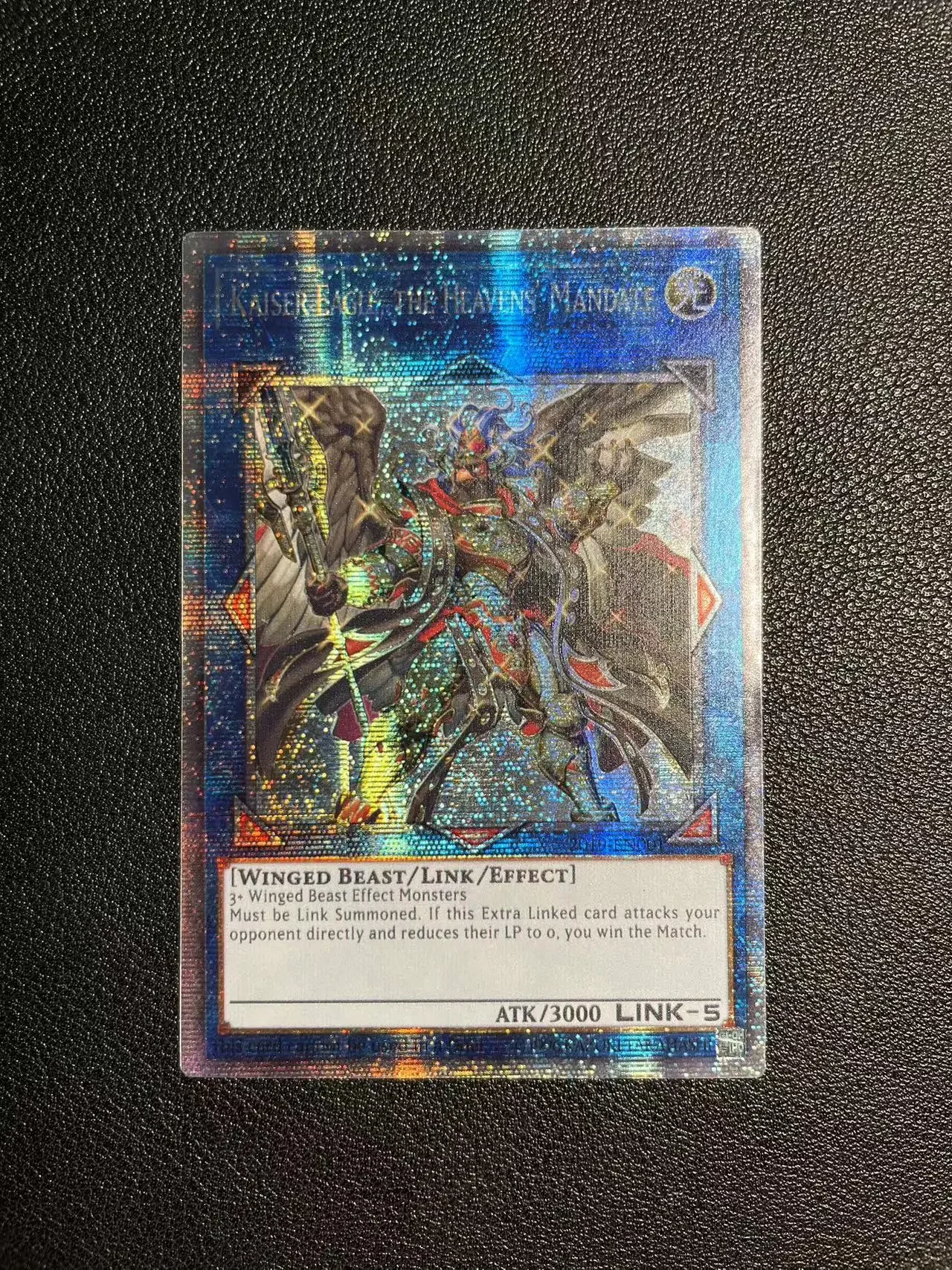 Yu-Gi-Oh PSER 2019-EN001/Kaiser Eagle, the Heavens' Mandate Children's anime cartoon game card toys gift(Not Original)
Yu-Gi-Oh PSER 2019-EN001/Kaiser Eagle, the Heavens' Mandate Children's anime cartoon game card toys gift(Not Original)