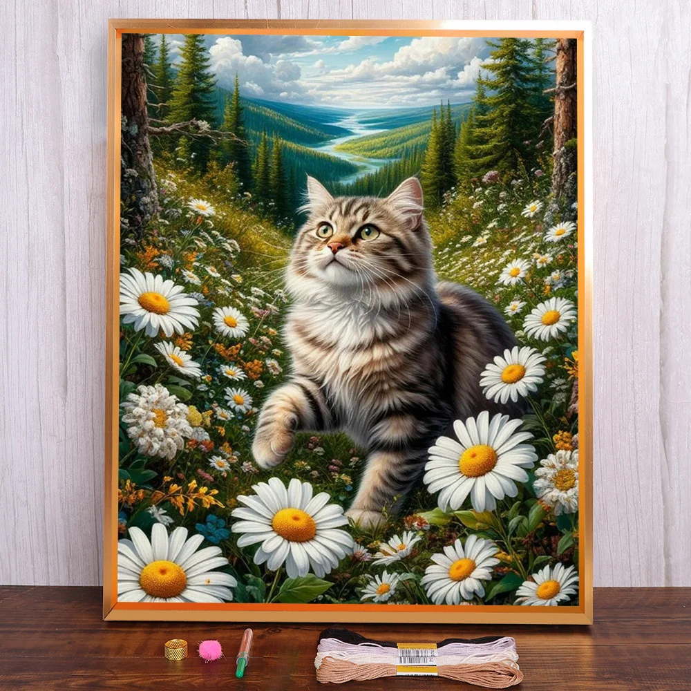 Animal Pet Cat Pre-Printed 11CT Cross-Stitch Embroidery Patterns Hobby Handicraft Knitting Handmade Counted For Adults Package
Animal Pet Cat Pre-Printed 11CT Cross-Stitch Embroidery Patterns Hobby Handicraft Knitting Handmade Counted For Adults Package