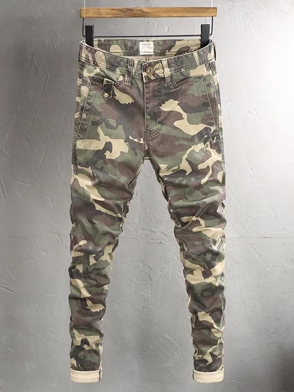 Faionable Camouflage Patchwork Men's Jeans Elastic Slim Fit Casual Long Pants Autumn New Arrival Youthful Trendy All-Match
Faionable Camouflage Patchwork Men's Jeans Elastic Slim Fit Casual Long Pants Autumn New Arrival Youthful Trendy All-Match