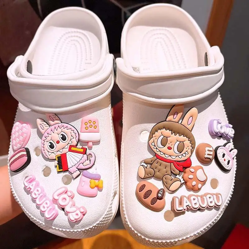 MINISO Cartoon Labubu Clogs Decorations DIY 3D stereo Shoe Flower Decorative Buckles Detachable hole shoes accessories
MINISO Cartoon Labubu Clogs Decorations DIY 3D stereo Shoe Flower Decorative Buckles Detachable hole shoes accessories