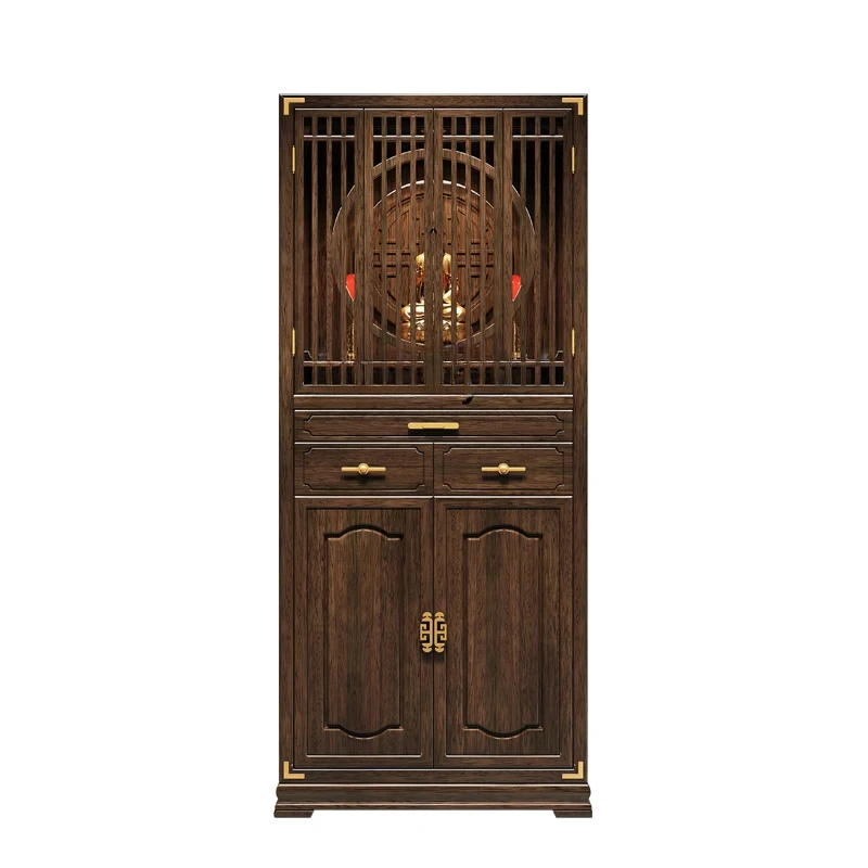 Chinese Style Household with Door Incense Burner Table Altar Solid Wood Buddha Cabinet Living Room God of Wealth Altar
Chinese Style Household with Door Incense Burner Table Altar Solid Wood Buddha Cabinet Living Room God of Wealth Altar