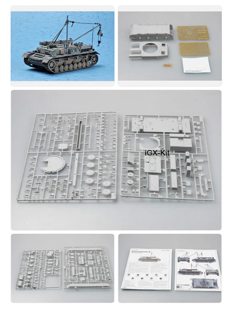 Набор для сборки пластиковой модели танка-эвакуатора Bergepanzer IV Trumpeter 00389 в масштабе 1/35, подарочная игрушка
Набор для сборки пластиковой модели танка-эвакуатора Bergepanzer IV Trumpeter 00389 в масштабе 1/35, подарочная игрушка